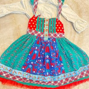 Matilda Jane Christmas Dress with matching Top